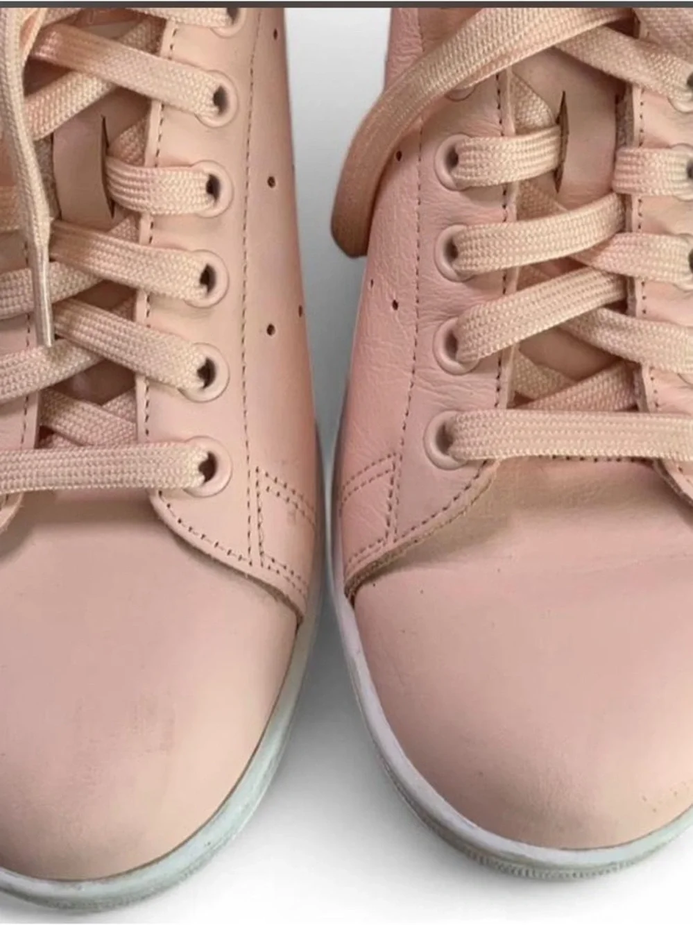 adidas Stan Smith Wmns Icey Pink Leather Sneakers Size 8 EUC